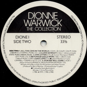Dionne Warwick, The Collection - LP: imagen 6