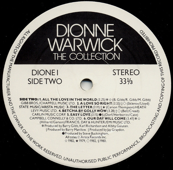 Dionne Warwick, The Collection - LP
