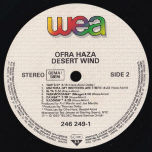 Ofra Haza, Desert Wind - LP: imagen 6