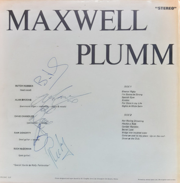 Maxwell Plumm, Maxwell Plumm - LP