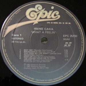 Irene Cara, What A Feelin' - LP: imagen 3