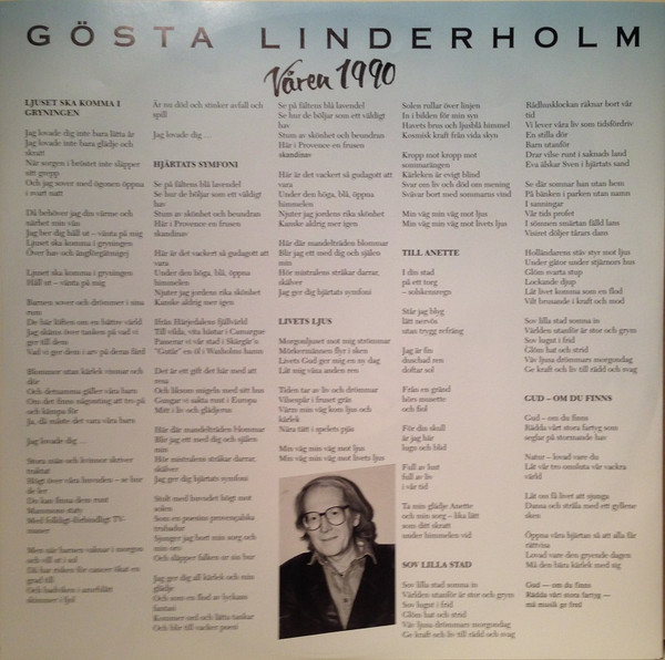 Gösta Linderholm, Våren 1990 - LP