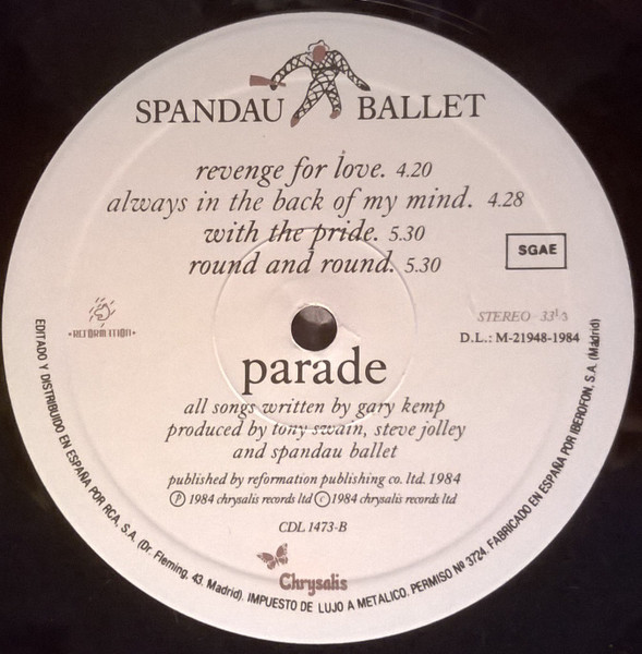 Spandau Ballet, Parade - LP