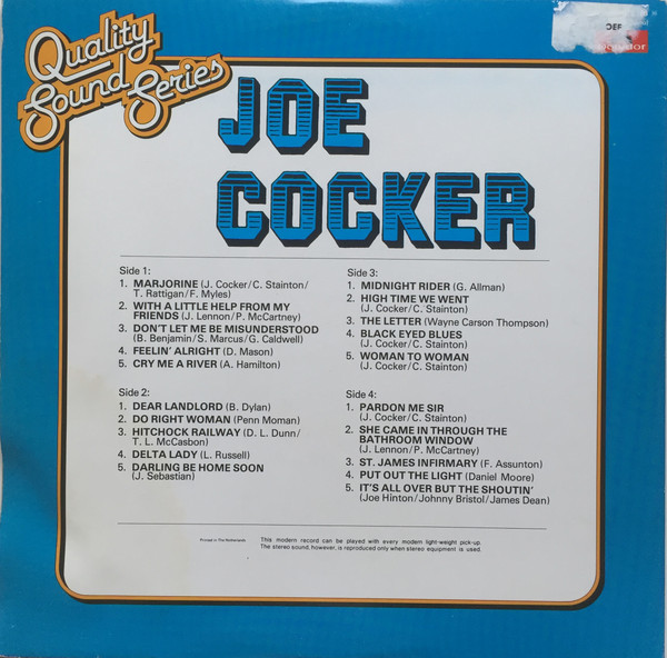 Joe Cocker, Joe Cocker - LP