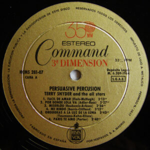 Terry Snyder And The All Stars, Percusión Persuasiva Vol. 1 (Persuasive Percusion) - LP: imagen 5