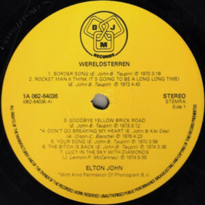 Elton John, Alle Hits - LP: imagen 3