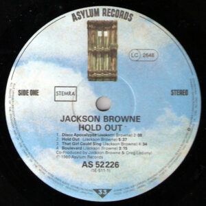 Jackson Browne, Hold Out - LP: imagen 2