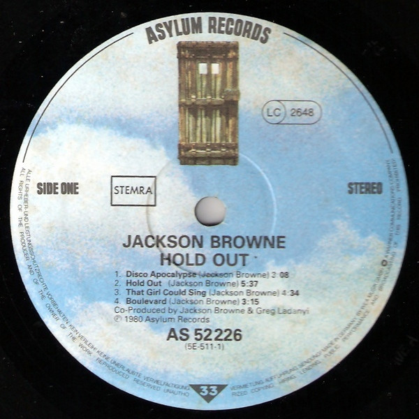 Jackson Browne, Hold Out - LP