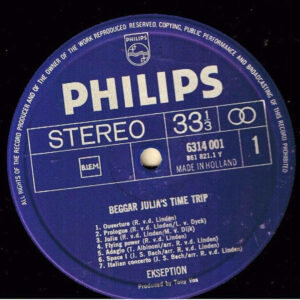 Ekseption, Beggar Julia's Time Trip - LP: imagen 2