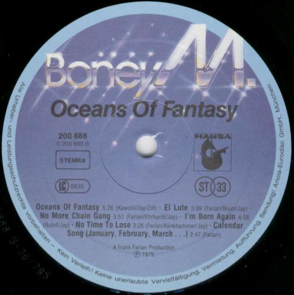 Boney M., Oceans Of Fantasy - LP