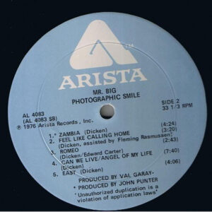 Mr Big, Photographic Smile - LP: imagen 4