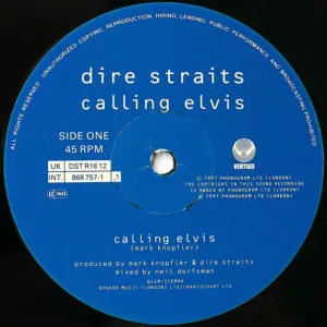 Dire Straits, Calling Elvis - Maxi Singles: imagen 3
