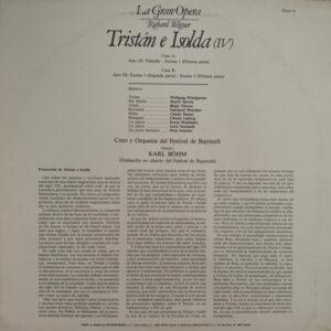 Richard Wagner, Birgit Nilsson, Wolf, Tristán E Isolda (IV) - LP: imagen 2