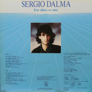 Sergio Dalma, Esa Chica Es Mía - LP: imagen 2