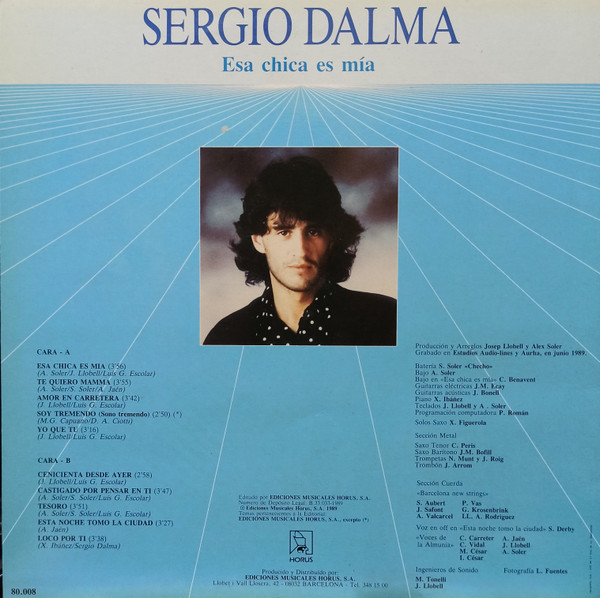 Sergio Dalma, Esa Chica Es Mía - LP