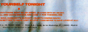 Eurythmics, Be Yourself Tonight - LP: imagen 5
