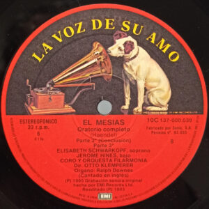 Georg Friedrich Händel, Elisabeth Sc, El Mesias - LP: imagen 7