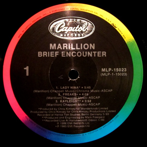 Marillion, Brief Encounter - LP