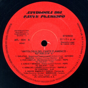 Various, Antología Del Cante Flamenco: Retablo 4 - LP: imagen 3