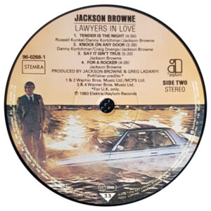 Jackson Browne, Lawyers In Love - LP: imagen 4