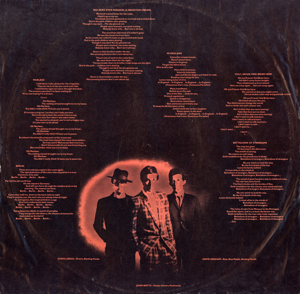 Fischer-Z, Red Skies Over Paradise - LP