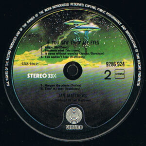 Ian Matthews, If You Saw Thro' My Eyes - LP: imagen 3