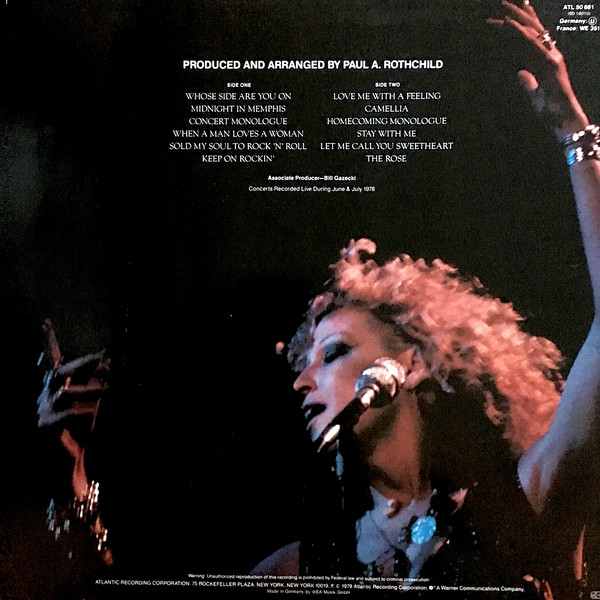 Bette Midler, The Rose - The Original Soundtrack Recording - LP