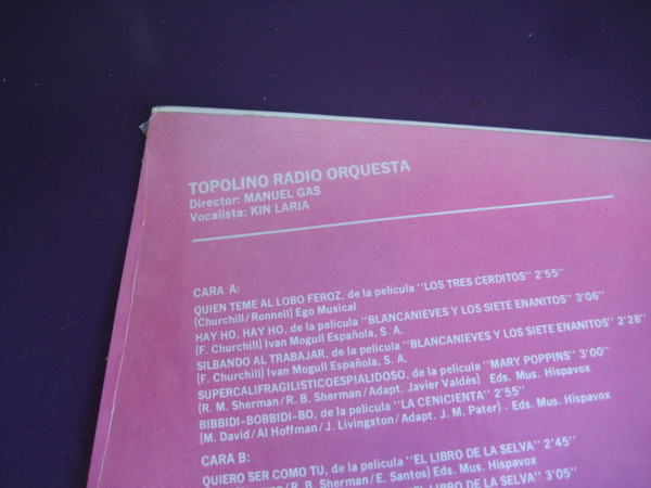 Topolino Radio Orquesta, Topolinolandia - LP