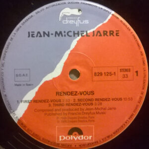 Jean-Michel Jarre, Rendez-Vous - LP: imagen 3