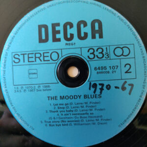 The Moody Blues, The Moody Blues - LP: imagen 4