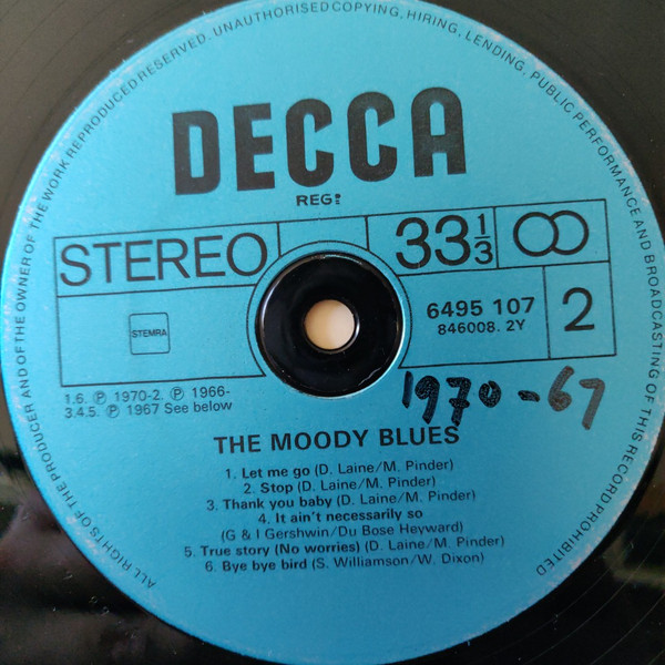 The Moody Blues, The Moody Blues - LP