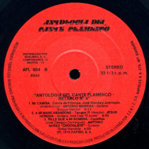 Various, Antología Del Cante Flamenco: Retablo 4 - LP: imagen 4