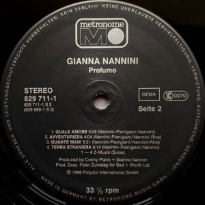 Gianna Nannini, Profumo - LP: imagen 4