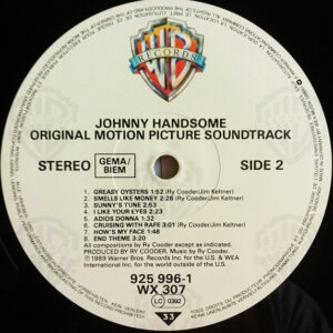 Ry Cooder, Johnny Handsome (Original Motion Picture Soundtrack) - LP: imagen 4