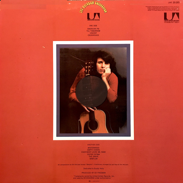 Don McLean, American Pie - LP