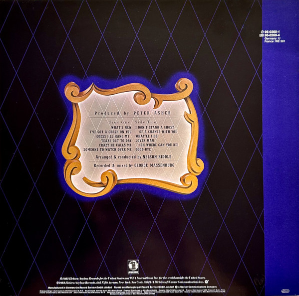 Linda Ronstadt, Nelson Riddle And His Orchestra, What's New - LP