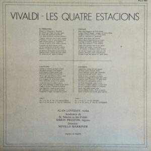 Antonio Vivaldi, Les Quatre Estacions - LP: imagen 2