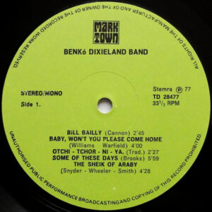 Benkó Dixieland Band, Budapest - LP: imagen 3