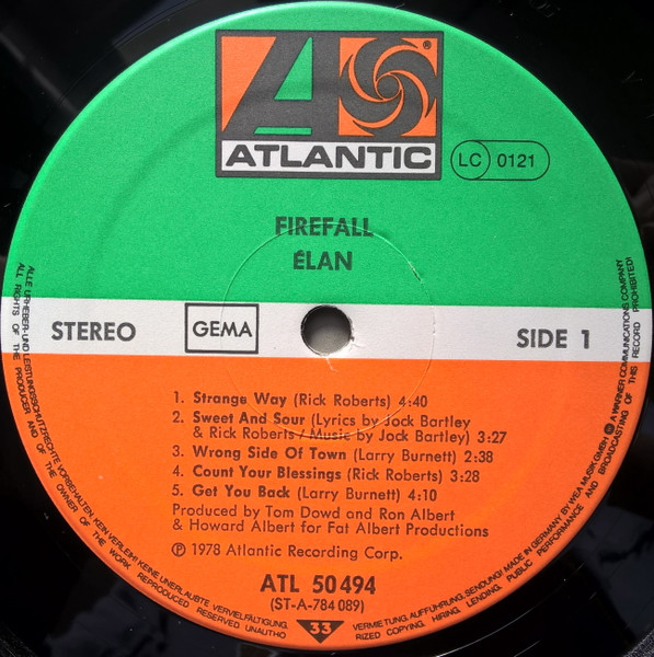 Firefall, Élan - LP Album Stereo