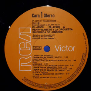 Henry Mancini, London Symphony Orchestra, Henry Mancini Y La Orquesta Sinfónica De Londres - LP: imagen 4