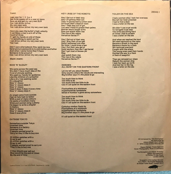 The Stranglers, Black And White - LP