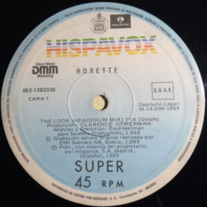 Roxette, The Look (Head-Drum-Mix) - Maxi Singles: imagen 3