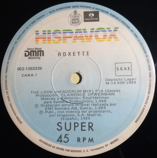 Roxette, The Look (Head-Drum-Mix) - Maxi Singles