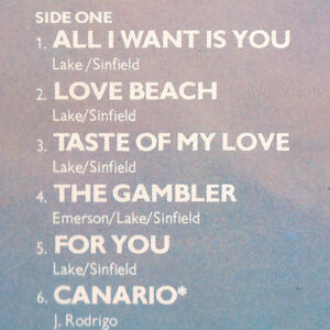 Emerson, Lake & Palmer, Love Beach - LP: imagen 5