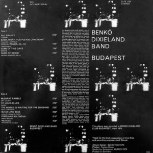 Benkó Dixieland Band, Budapest - LP: imagen 2