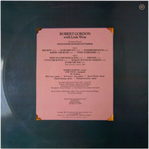 Robert Gordon, Link Wray, Robert Gordon With Link Wray - LP: imagen 2