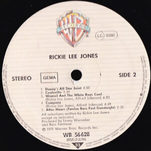 Rickie Lee Jones, Rickie Lee Jones - LP: imagen 3