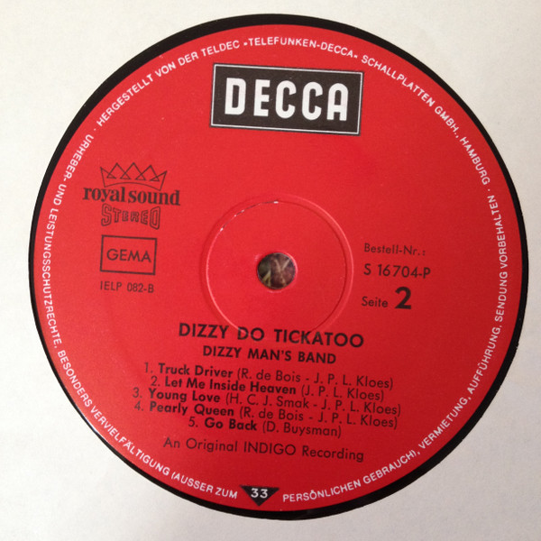 Dizzy Man's Band, Dizzy Do Tickatoo - LP