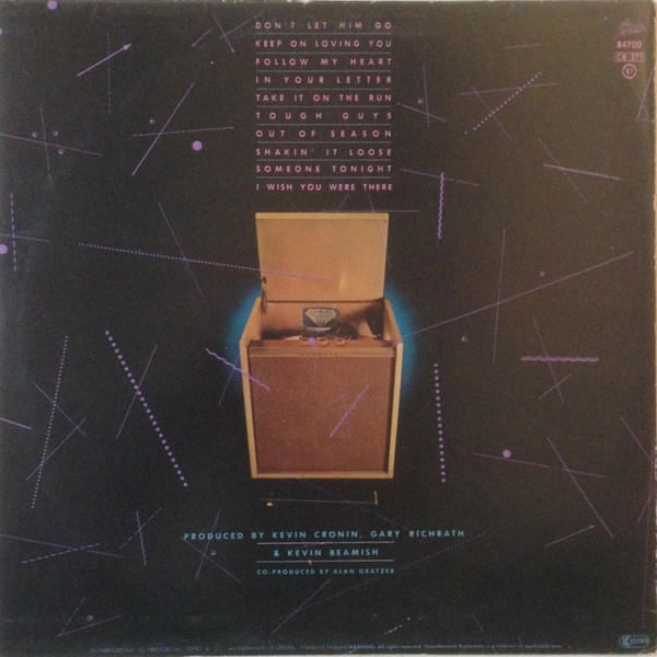 REO Speedwagon, Hi Infidelity - LP