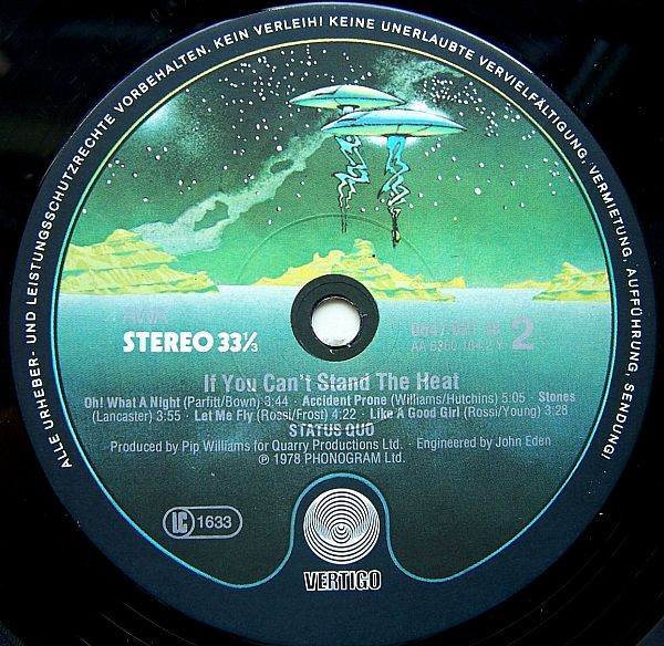 Status Quo, If You Can't Stand The Heat... - LP